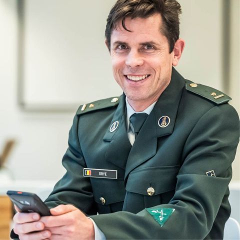 Major Erwin Orye, Innovation Officer at the Ministry of Defence